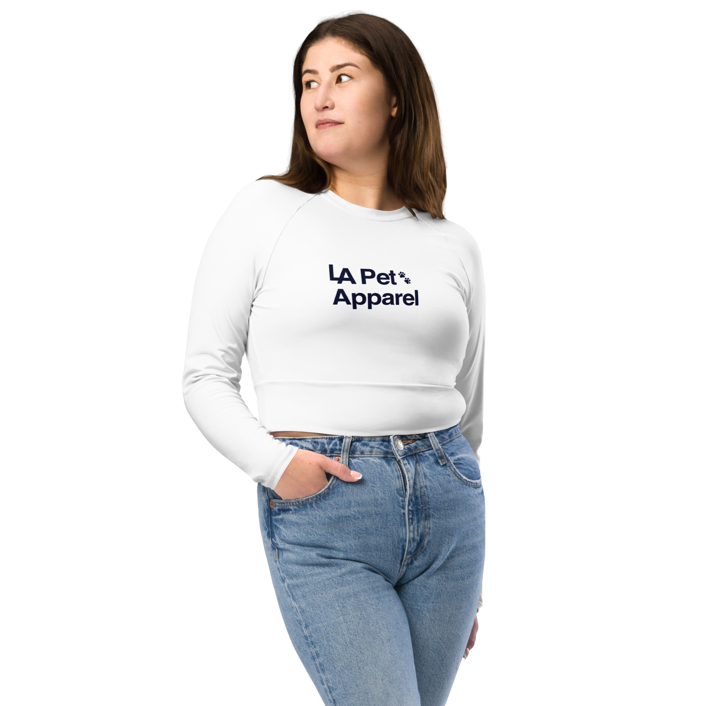 Unity Recycled long-sleeve crop top